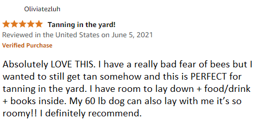 review of tanning tent