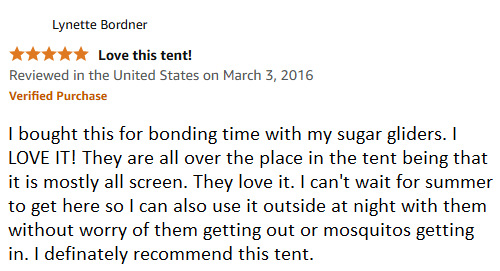 review of small pet tent